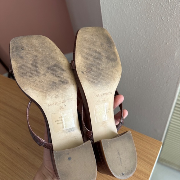 Marc Fisher Square Toe Sandals - Picture 4 of 5